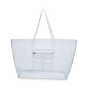 STEVE MADDEN BCLEARLY CLEAR TOTE MINT CONDITION